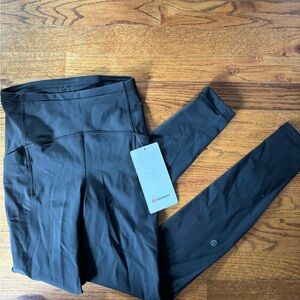 NWT Lululemon Swift Speed HR 28" Black Running Leggings Women's 2